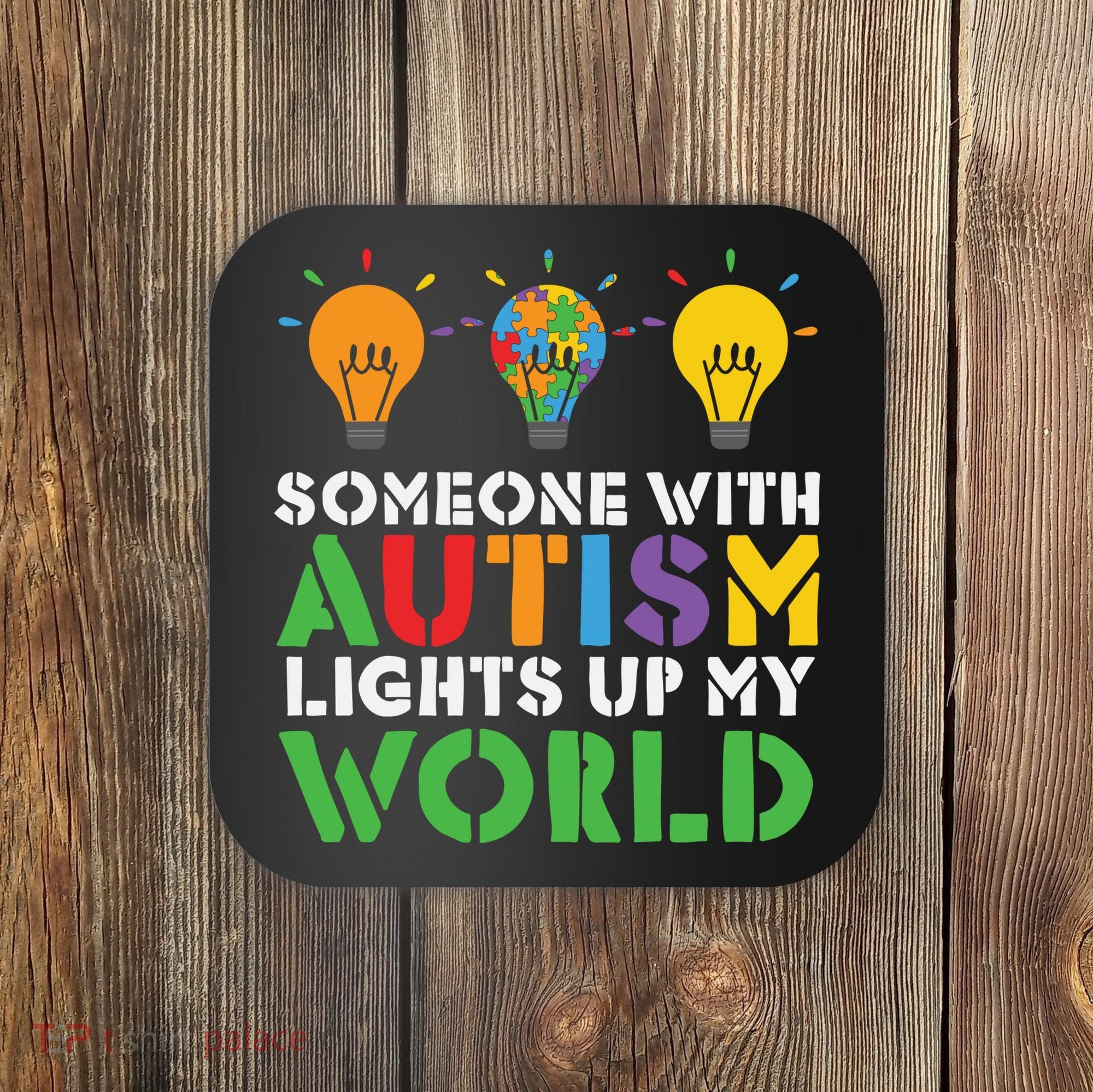 Light Up Autism Puzzle Autism Awareness, Autism Mom Coaster