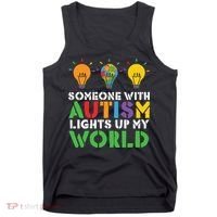 Light Up Autism Puzzle Autism Awareness, Autism Mom Tank Top thumb 0