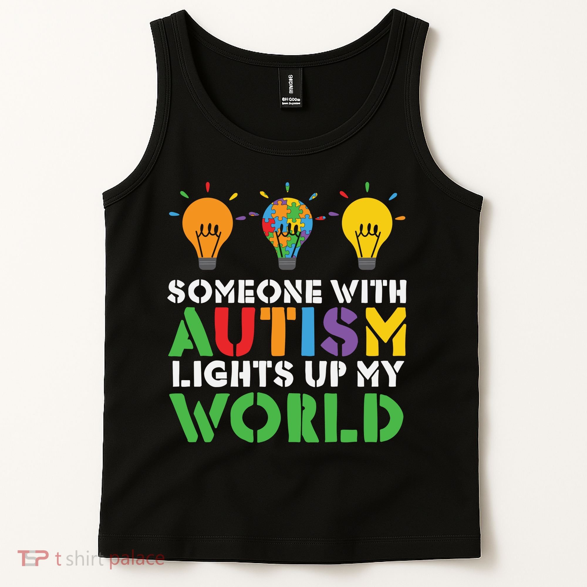Light Up Autism Puzzle Autism Awareness, Autism Mom Tank Top