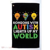 Light Up Autism Puzzle Autism Awareness, Autism Mom Golf Towel thumb 0