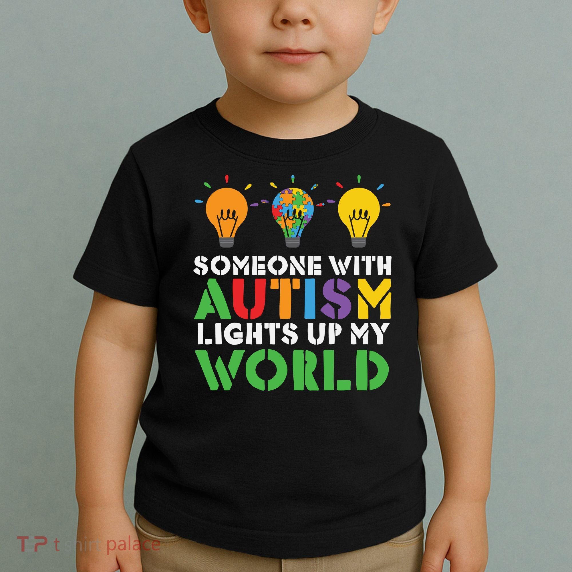 Light Up Autism Puzzle Autism Awareness, Autism Mom Toddler T-Shirt