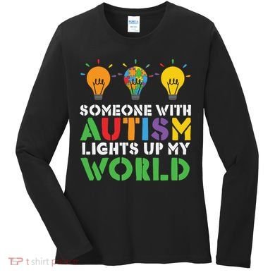 Light Up Autism Puzzle Autism Awareness, Autism Mom Women's Long Sleeve Shirt