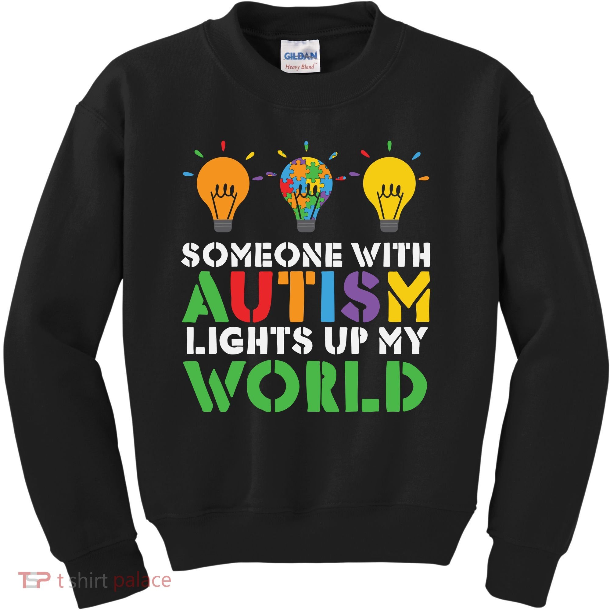 Light Up Autism Puzzle Autism Awareness, Autism Mom Kids Sweatshirt
