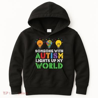 Light Up Autism Puzzle Autism Awareness, Autism Mom Kids Hoodie