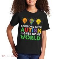 Light Up Autism Puzzle Autism Awareness, Autism Mom Kids T-Shirt thumb 2