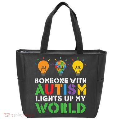 Light Up Autism Puzzle Autism Awareness, Autism Mom Tote Bag