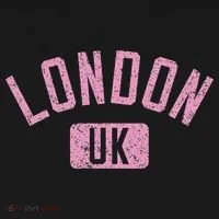 London Uk Arched Text Distressed Print Doggie Tank thumb 4