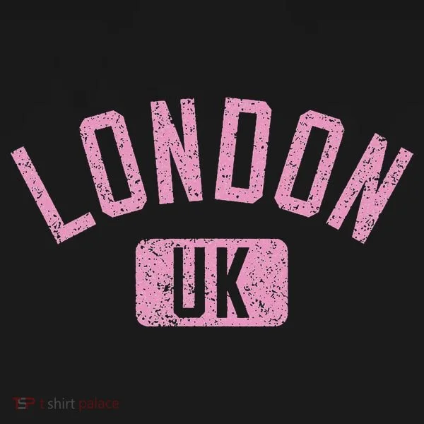 London Uk Arched Text Distressed Print Doggie Tank