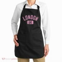 London Uk Arched Text Distressed Print Apron thumb 2