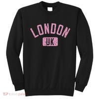 London Uk Arched Text Distressed Print Sweatshirt thumb 0
