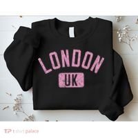 London Uk Arched Text Distressed Print Sweatshirt thumb 2