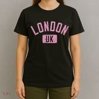 London Uk Arched Text Distressed Print T-Shirt thumb 4