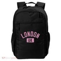 London Uk Arched Text Distressed Print Backpack thumb 0