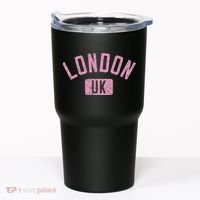 London Uk Arched Text Distressed Print Tumbler thumb 0