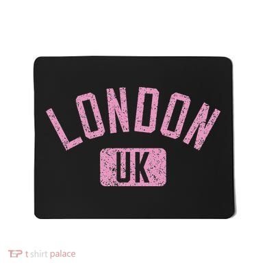 London Uk Arched Text Distressed Print Mousepad