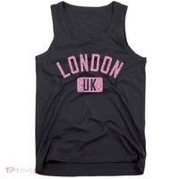 London Uk Arched Text Distressed Print Tank Top thumb 0