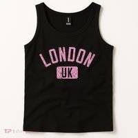 London Uk Arched Text Distressed Print Tank Top thumb 2