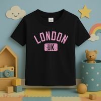 London Uk Arched Text Distressed Print Toddler T-Shirt thumb 3
