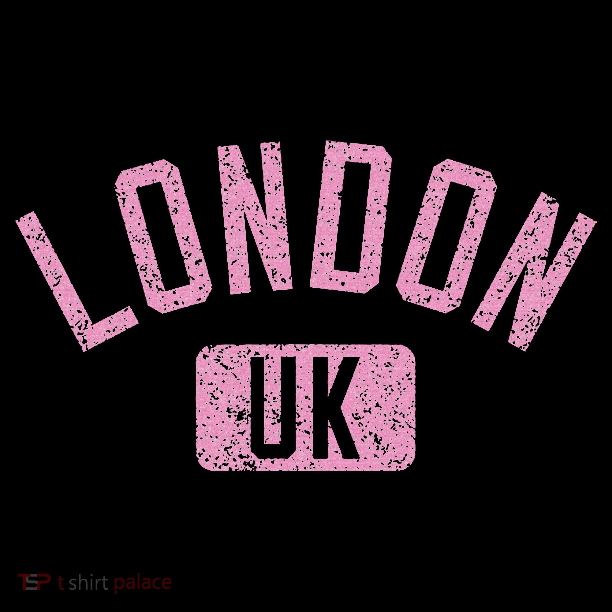 London Uk Arched Text Distressed Print Toddler T-Shirt
