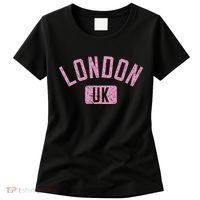 London Uk Arched Text Distressed Print Women's T-Shirt thumb 0