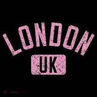 London Uk Arched Text Distressed Print Women's T-Shirt thumb 6