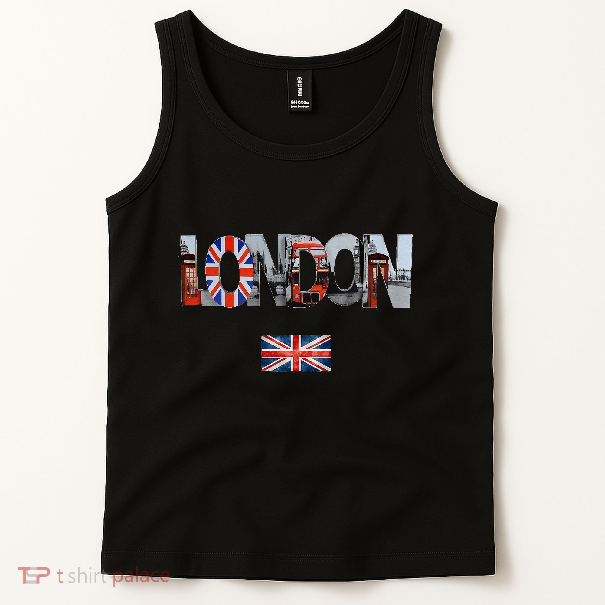 London Uk British Flag England Great Britain Tank Top