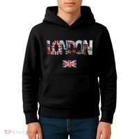 London Uk British Flag England Great Britain Kids Hoodie thumb 4