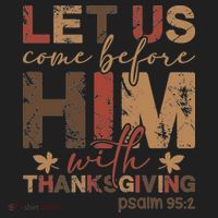 Let Us Come Before Him With Thanksgiving Women's Sweatshirt thumb 2