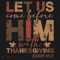 Let Us Come Before Him With Thanksgiving Tote Bag thumb 4