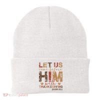 Let Us Come Before Him With Thanksgiving Beanie thumb 0