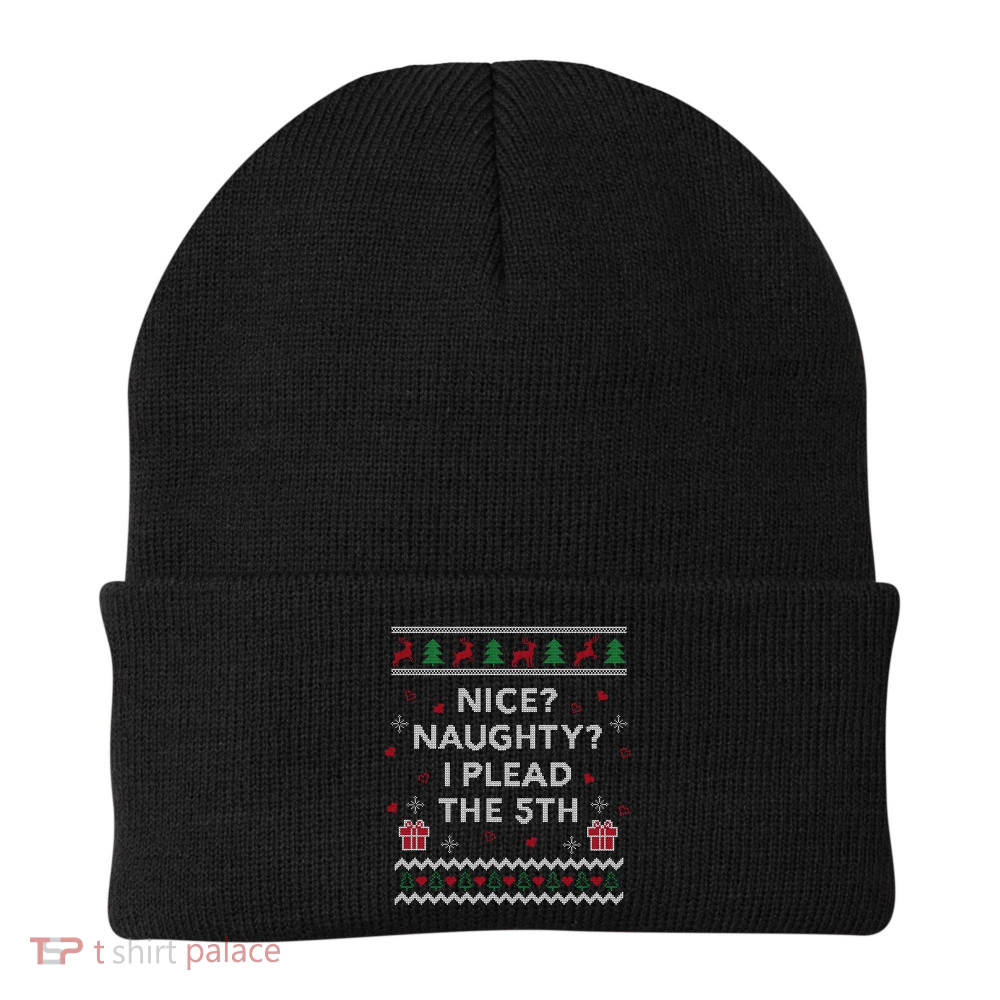 Lawyer Ugly Christmas Plead The 5th Law Student Attorney Funny Gift Beanie