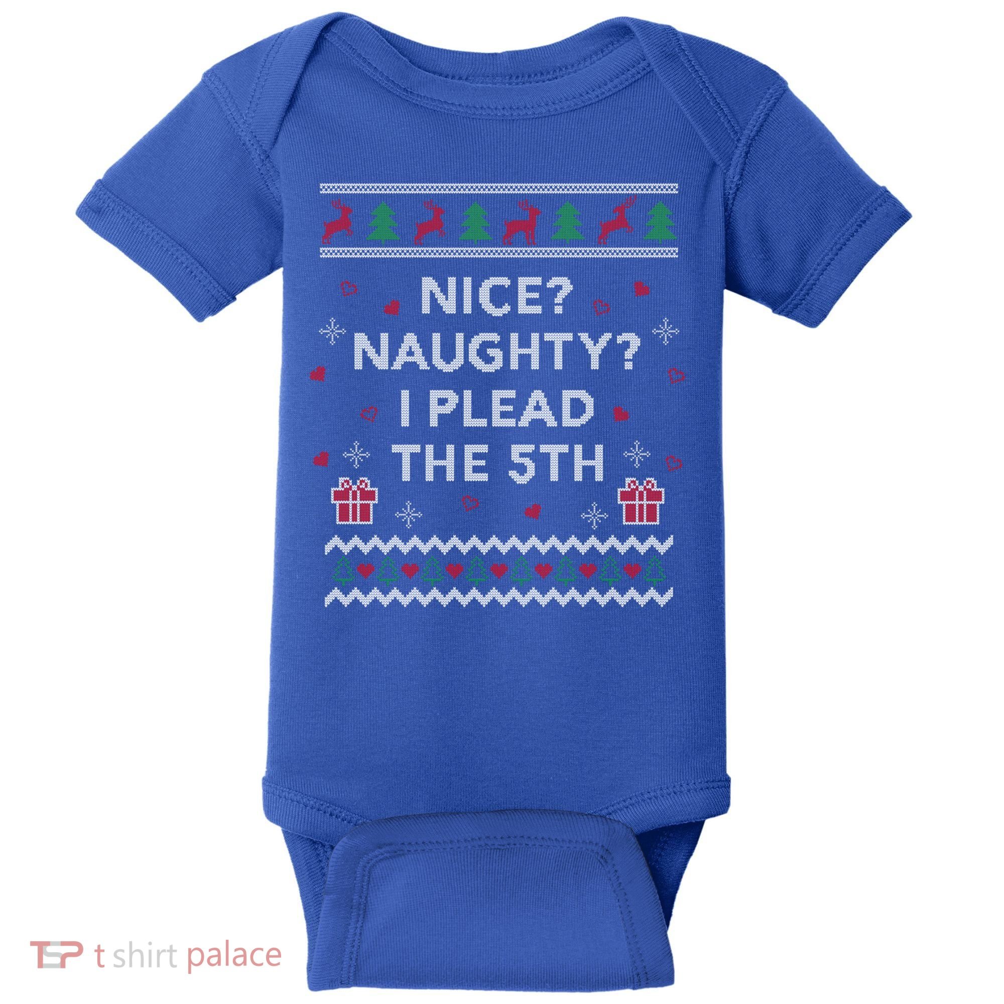 Lawyer Ugly Christmas Plead The 5th Law Student Attorney Funny Gift Baby Bodysuit