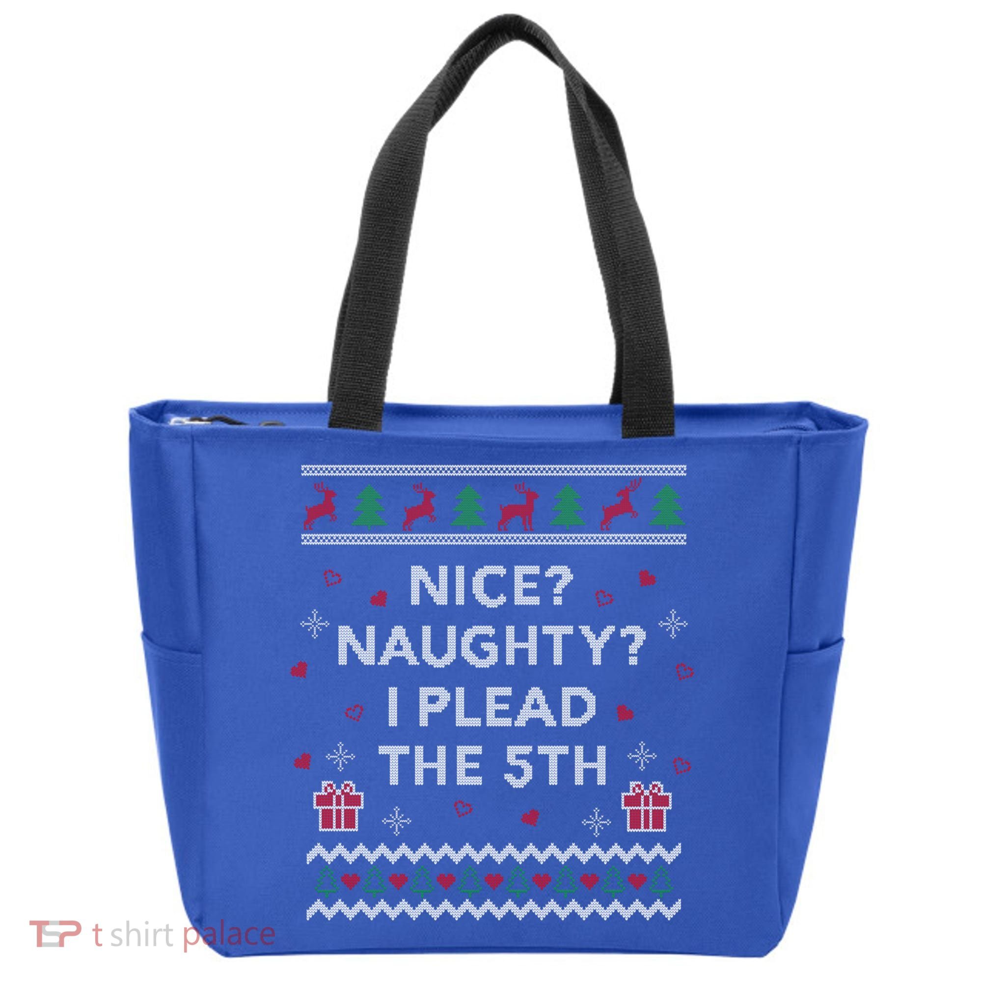 Lawyer Ugly Christmas Plead The 5th Law Student Attorney Funny Gift Tote Bag