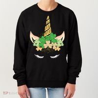 Lucky Unicorn Cute St Patrick's Day Women's Sweatshirt thumb 0