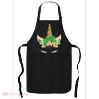 Lucky Unicorn Cute St Patrick's Day Apron thumb 0