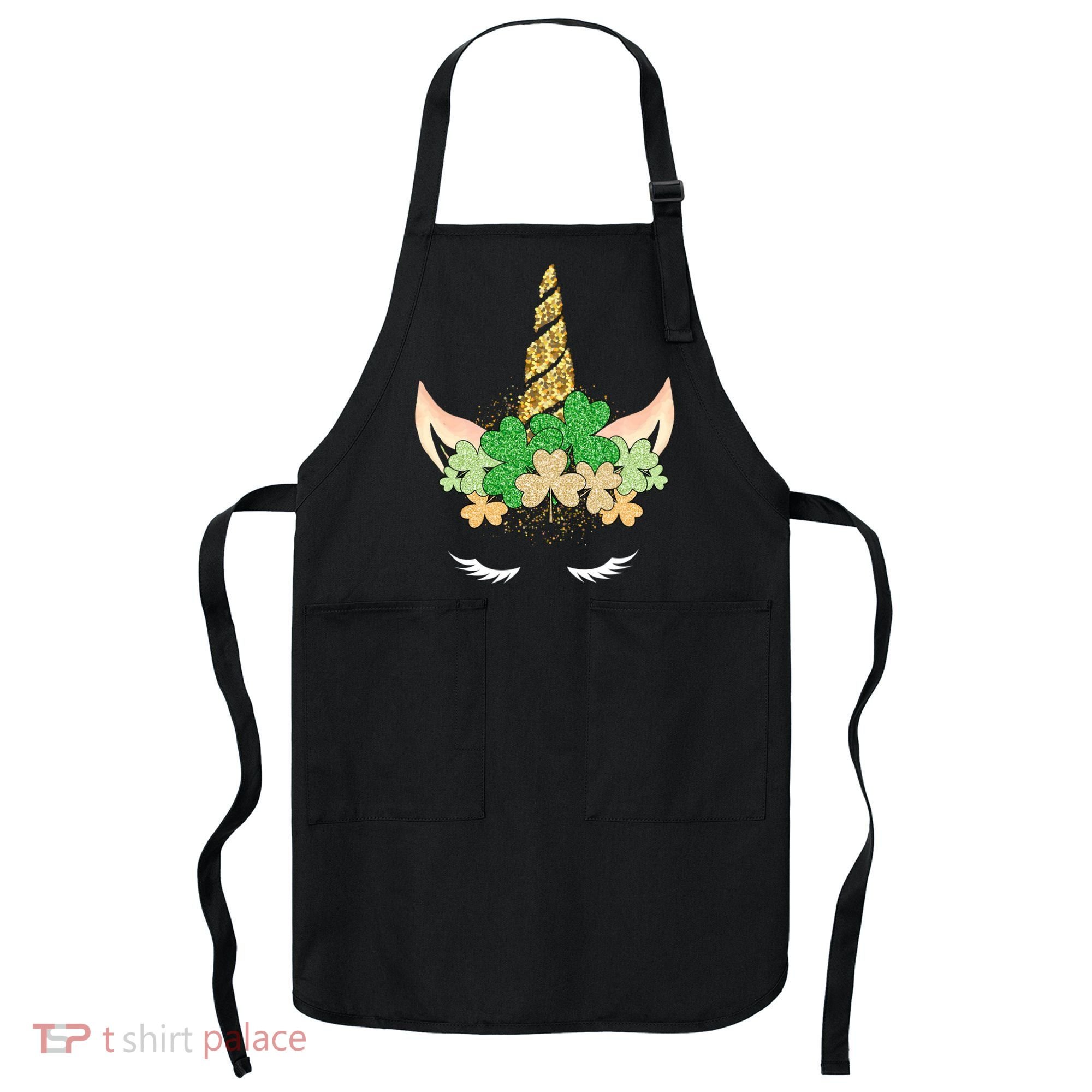 Lucky Unicorn Cute St Patrick's Day Apron