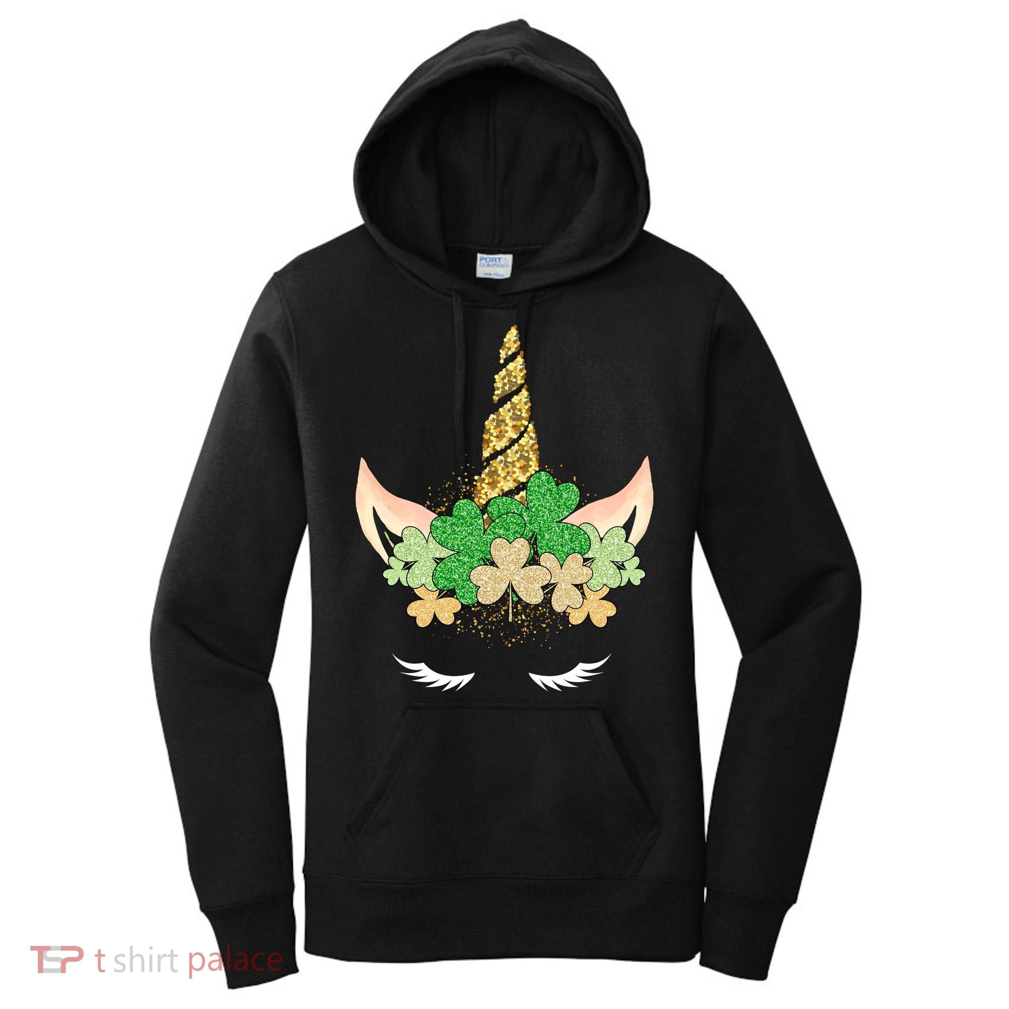 Lucky Unicorn Cute St Patrick's Day Women's Hoodie