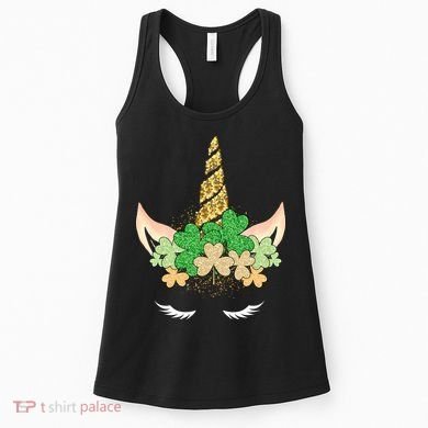 Lucky Unicorn Cute St Patrick's Day Women's Tank Top