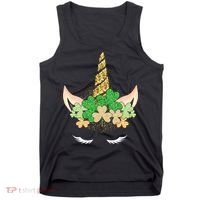 Lucky Unicorn Cute St Patrick's Day Tank Top thumb 0