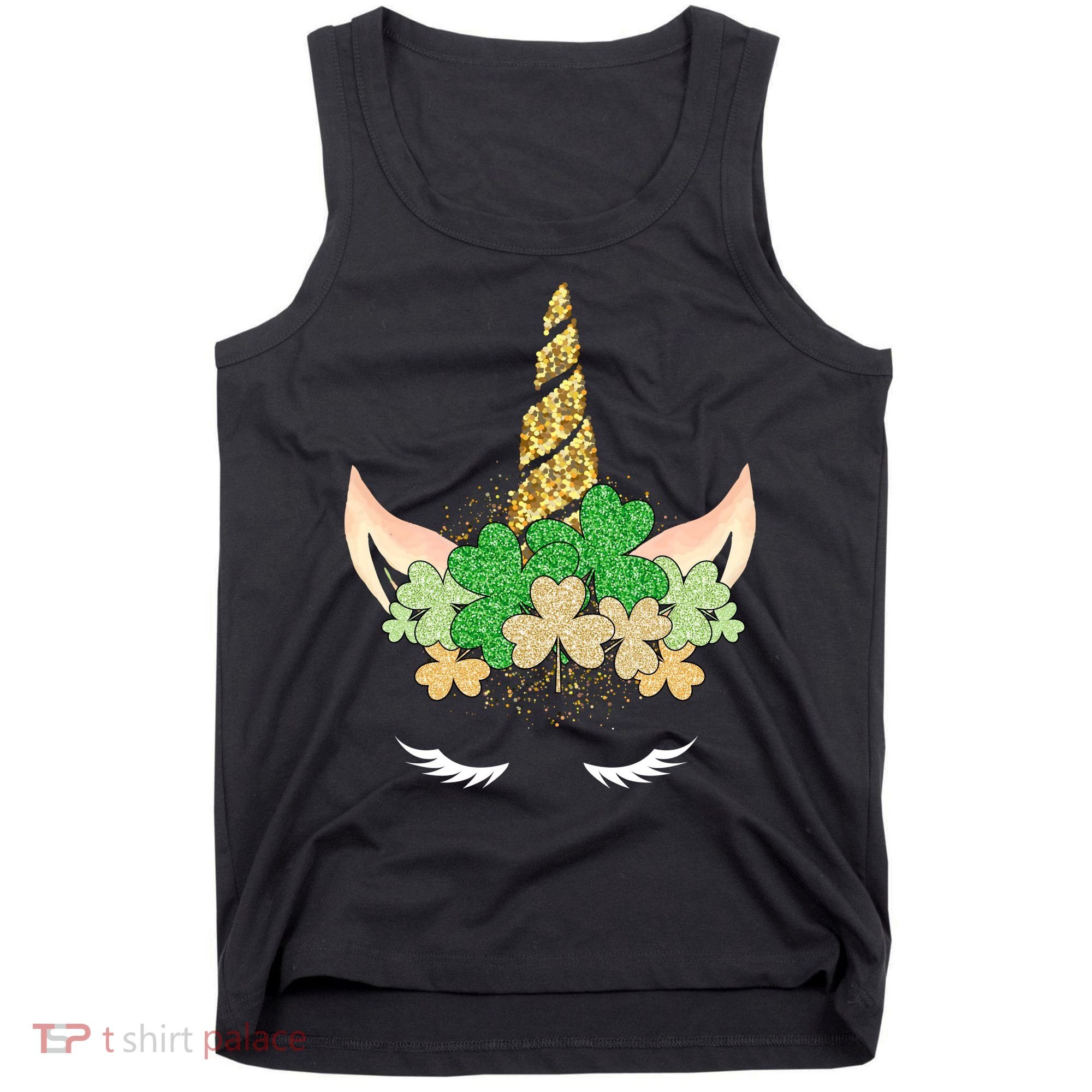 Lucky Unicorn Cute St Patrick's Day Tank Top