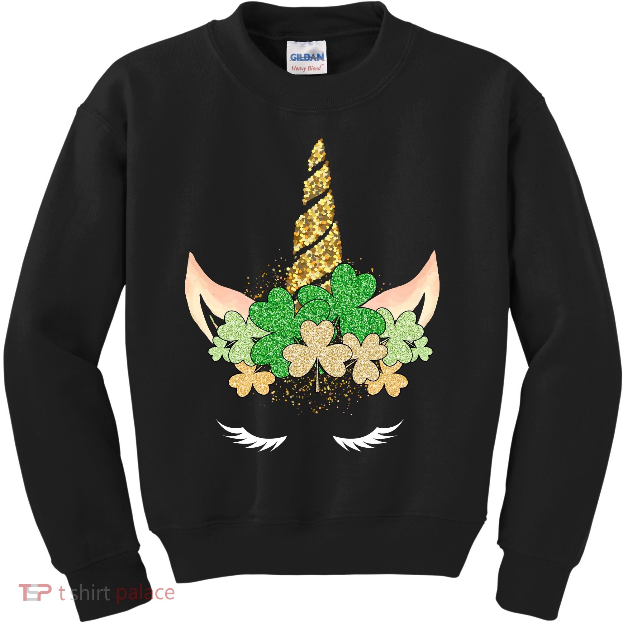 Lucky Unicorn Cute St Patrick's Day Kids Sweatshirt