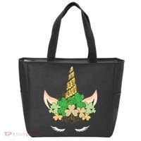 Lucky Unicorn Cute St Patrick's Day Tote Bag thumb 0