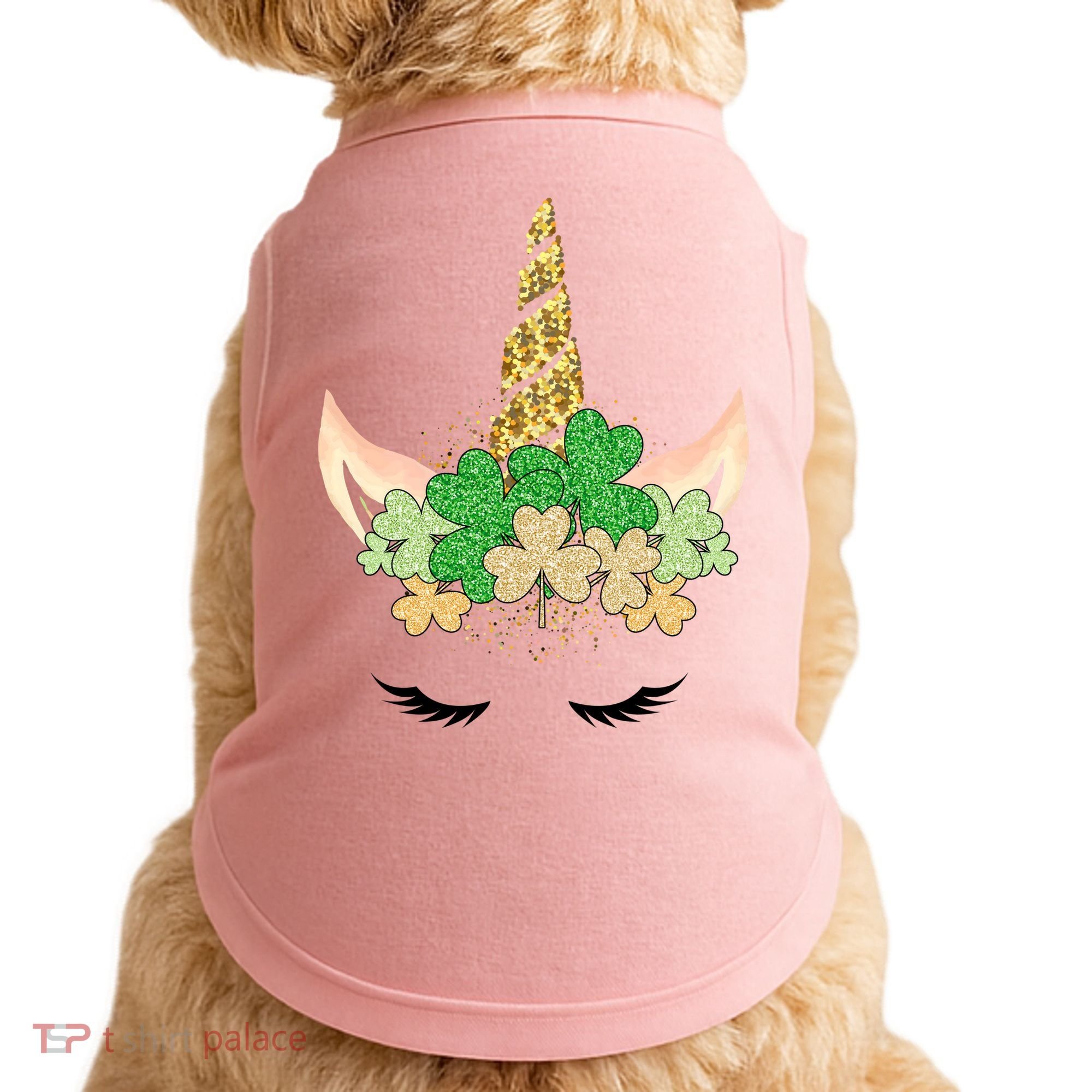 Lucky Unicorn Cute St Patrick's Day Doggie Tank
