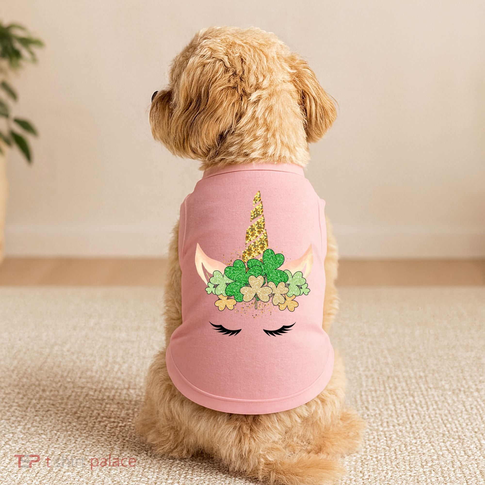 Lucky Unicorn Cute St Patrick's Day Doggie Tank