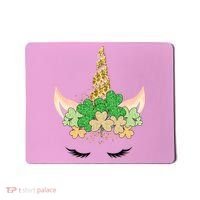 Lucky Unicorn Cute St Patrick's Day Mousepad thumb 0