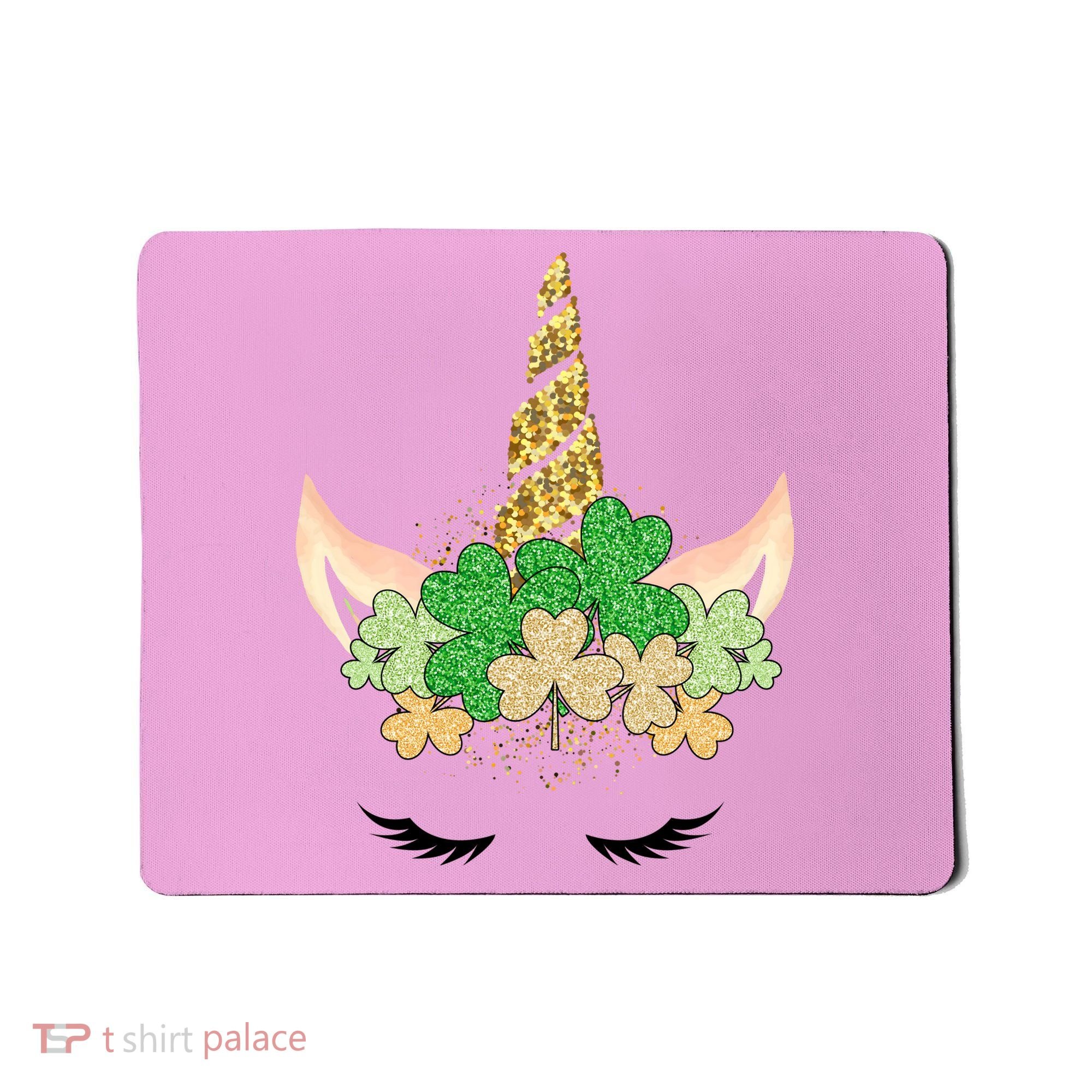 Lucky Unicorn Cute St Patrick's Day Mousepad