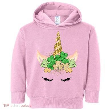 Lucky Unicorn Cute St Patrick's Day Toddler Hoodie
