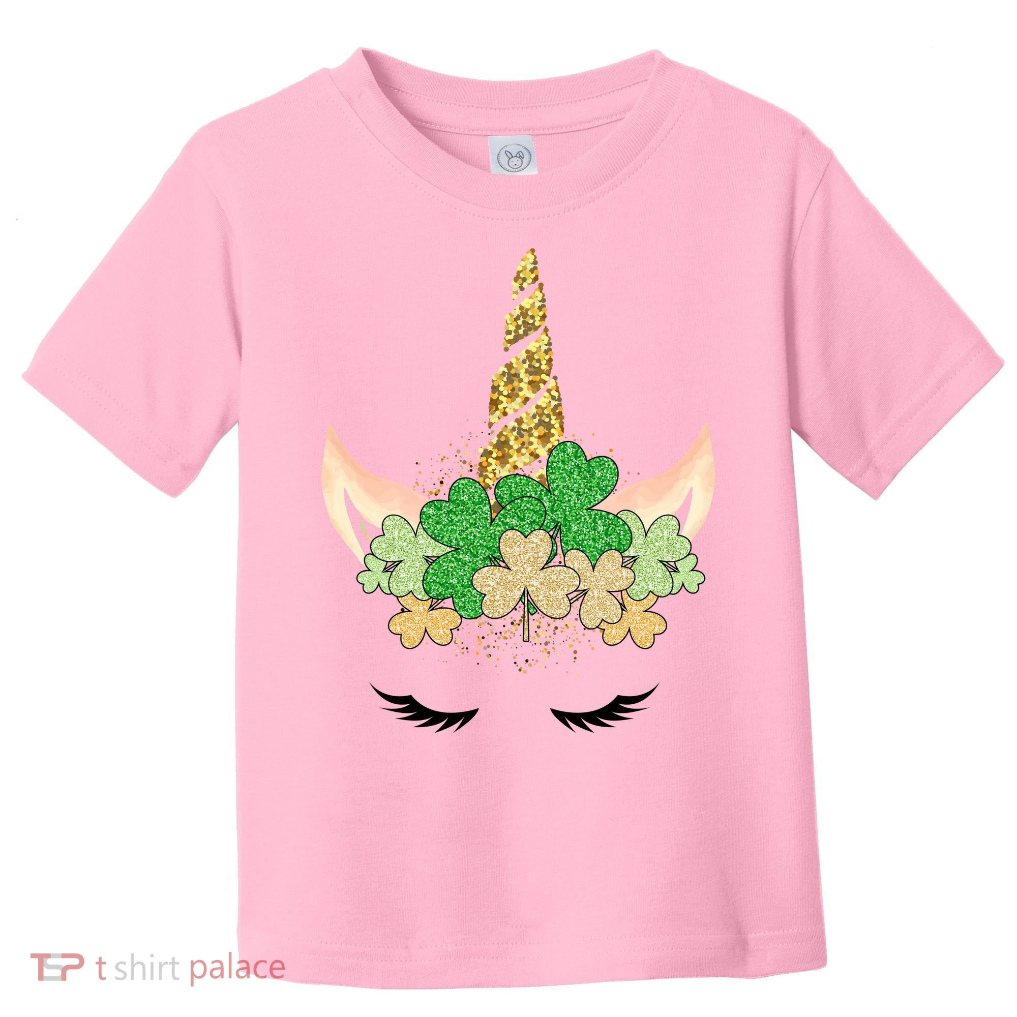 Lucky Unicorn Cute St Patrick's Day Toddler T-Shirt