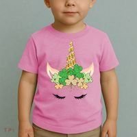 Lucky Unicorn Cute St Patrick's Day Toddler T-Shirt thumb 2