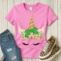 Lucky Unicorn Cute St Patrick's Day Women's T-Shirt thumb 3